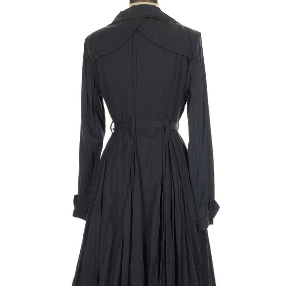 ๐ Ultra-Flattering Flared DRA Trench Coat | Hourglass Silhouette Chic M โจ๐งฅ - Picture 2 of 12